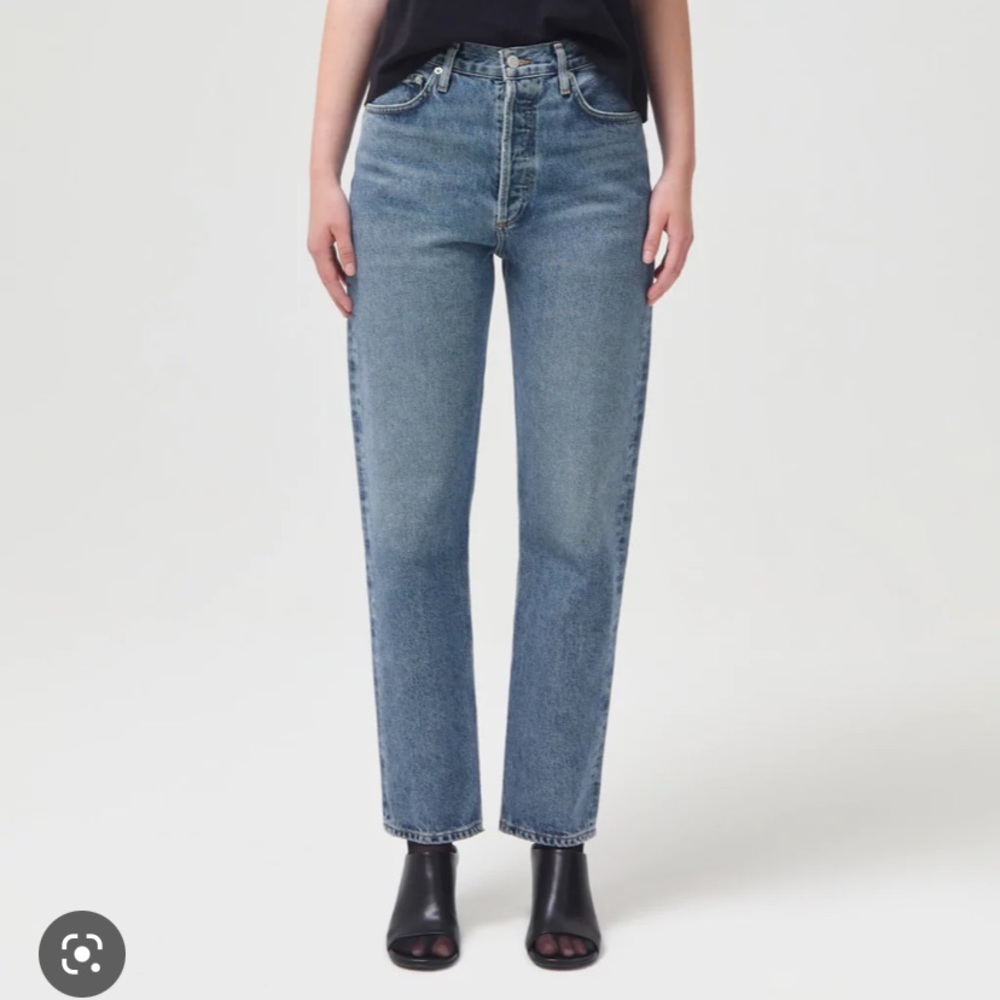 Agolde pinch-waist straight-leg jeans, size 26